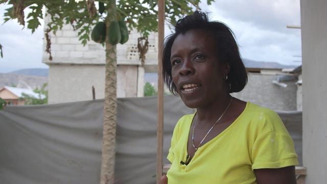 haiti mother with trees