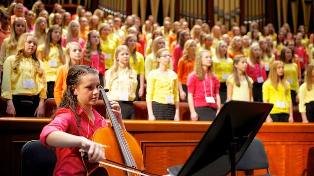 young woman playing cello 2