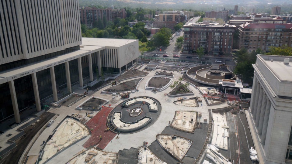 Temple Square Renovation August 2022