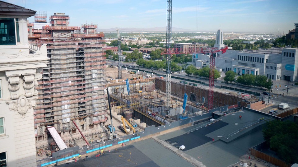 Temple Square Renovation August 2022