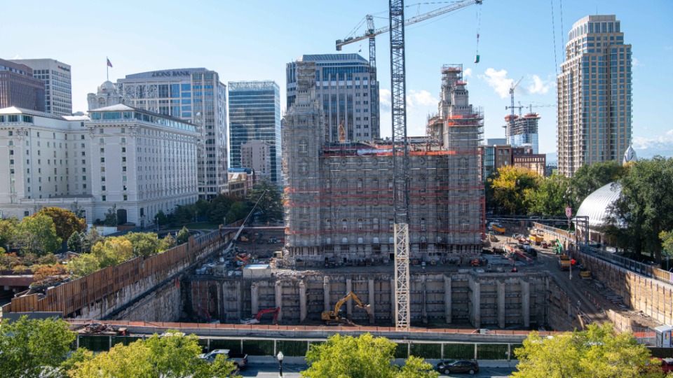 Temple Square Renovation October 2021