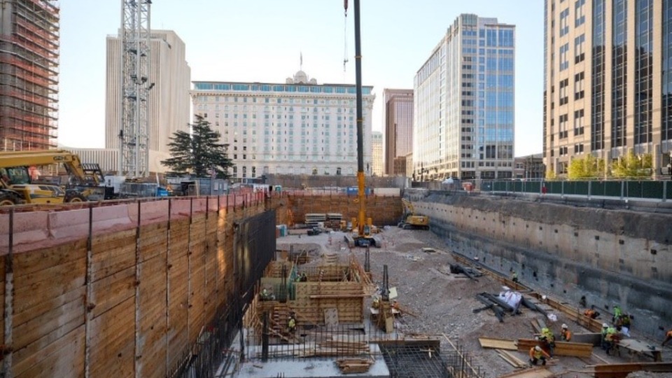 Temple Square Renovation September 2022