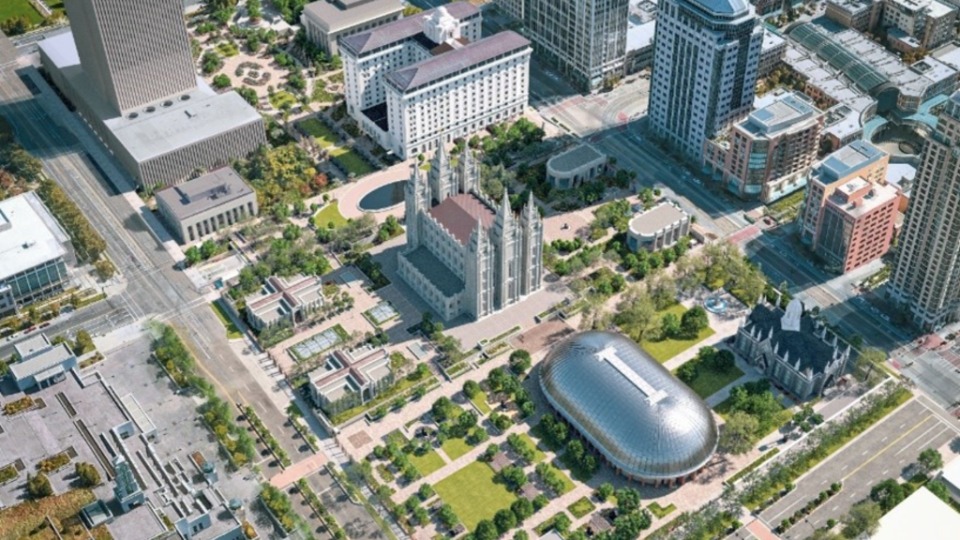 Temple Square Renovation September 2022