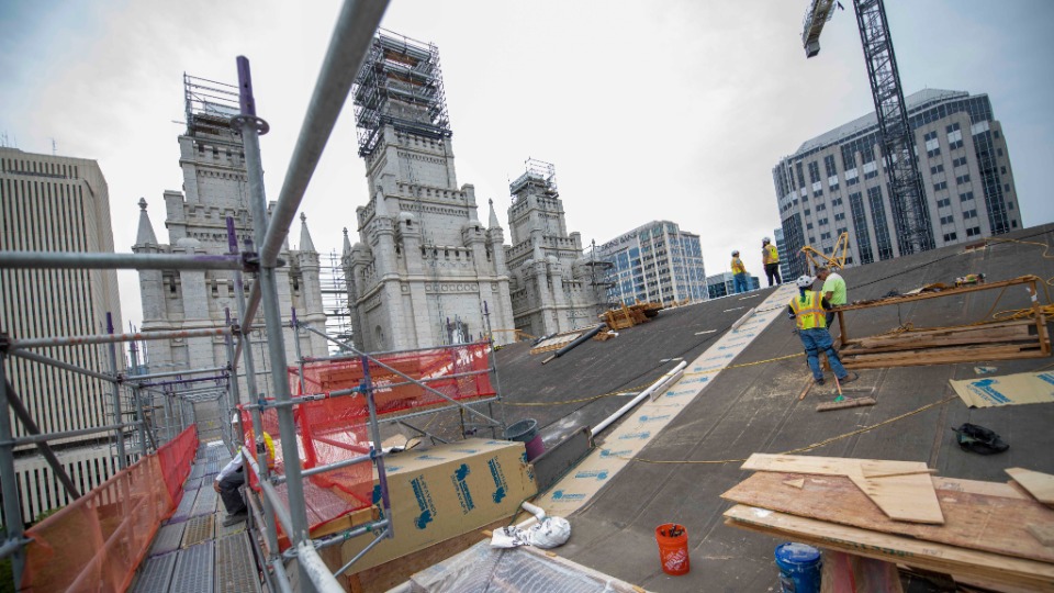 Temple Square Renovations Sept 2021