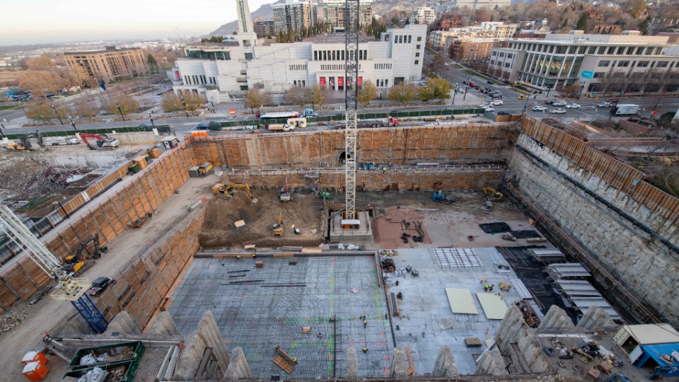 Temple Square Renovation December 2021