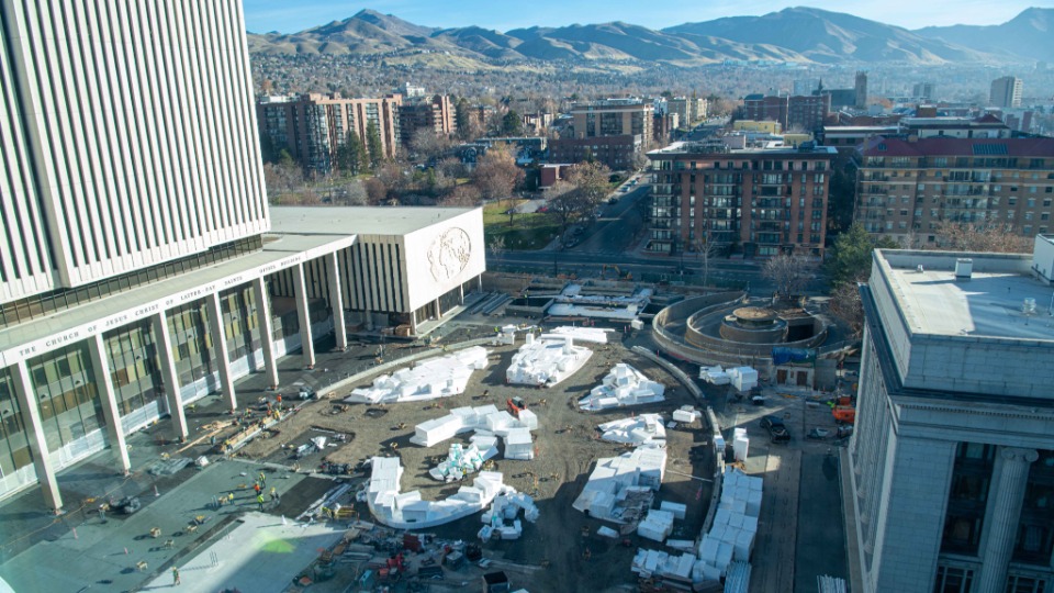 Temple Square Renovation December 2021