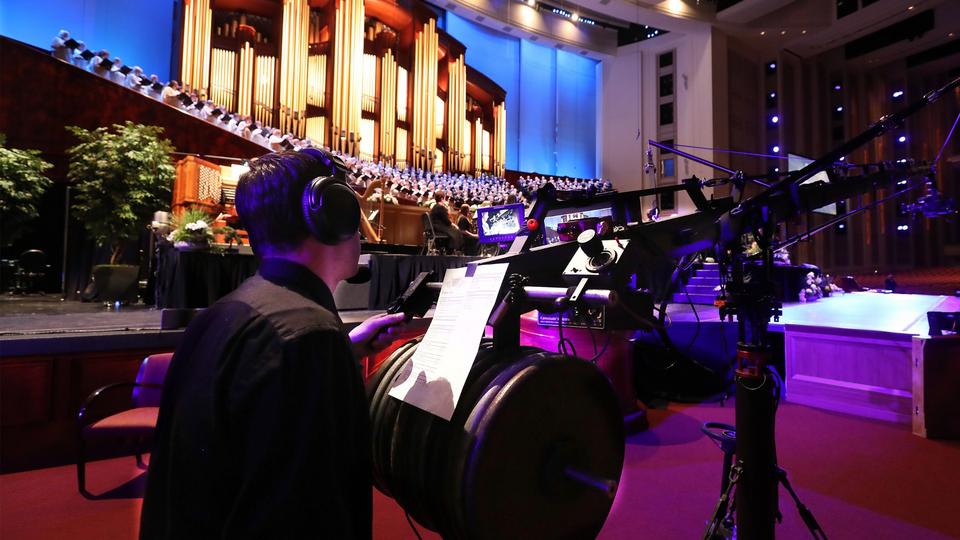 Music and the Spoken Word rehearsal