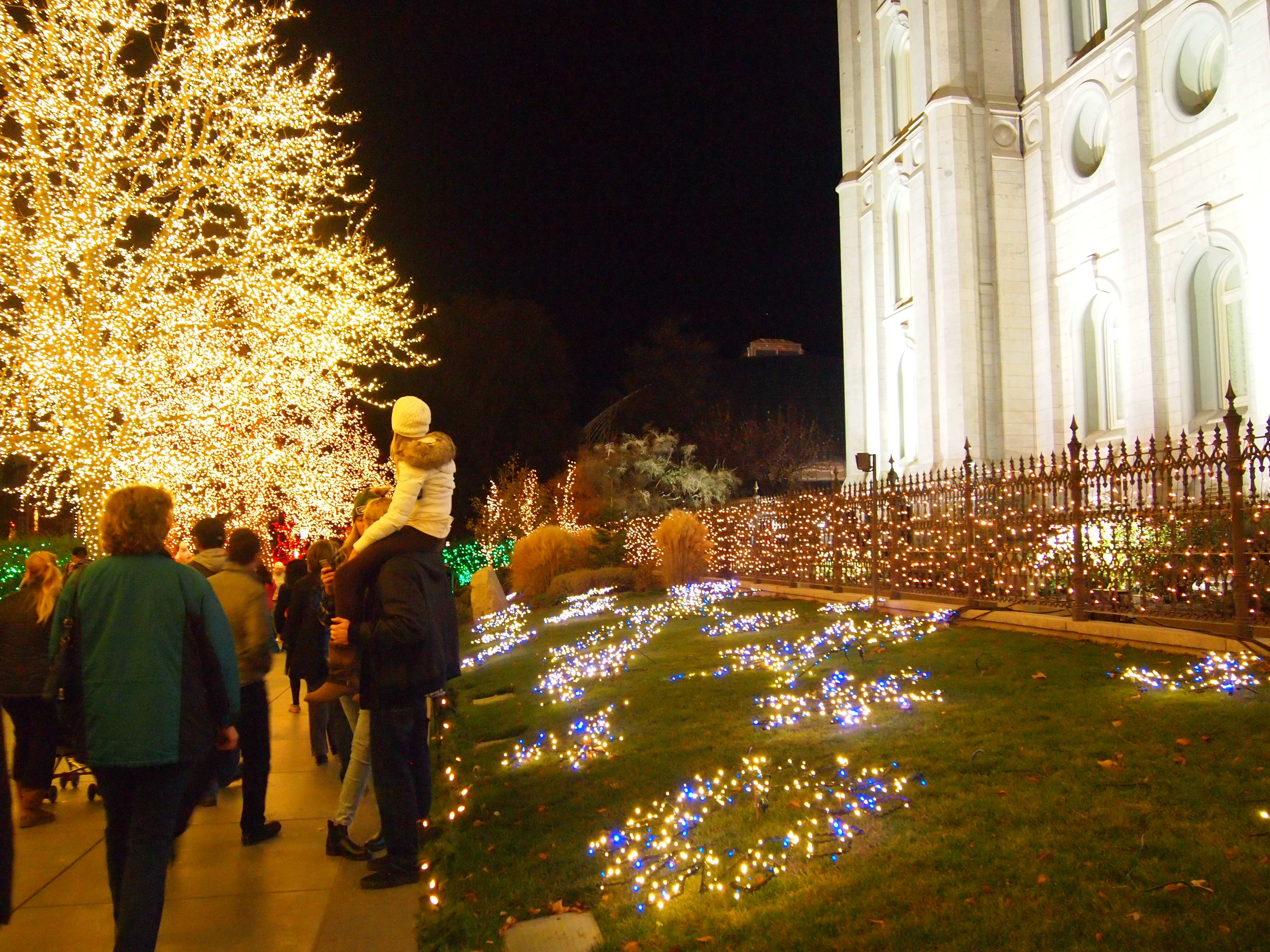 Temple Square lights9 2014