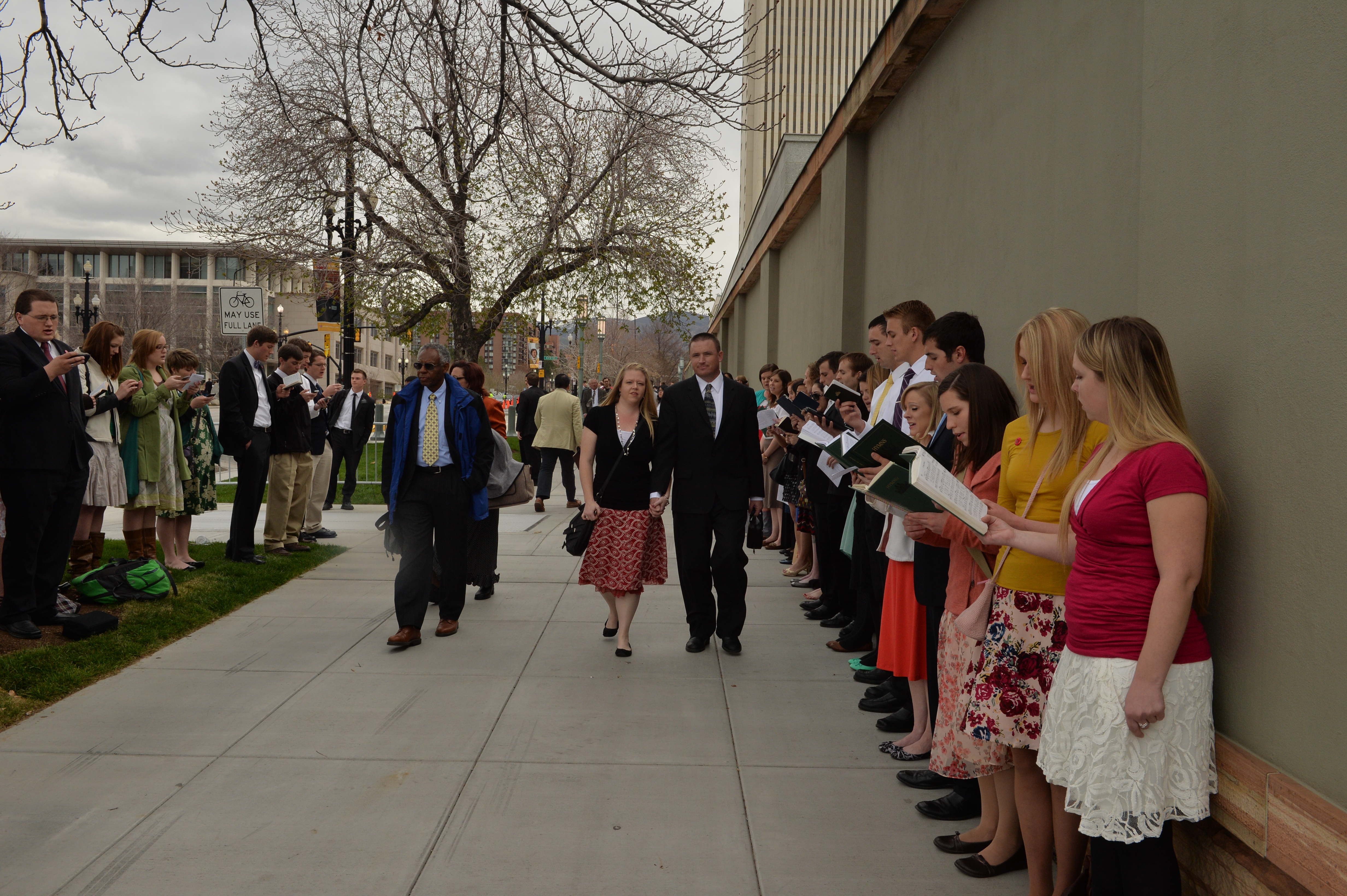 singing outside sat am april 2013